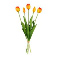 5 Žiedų Dirbtinių Tulpių Puokštė 40 cm Ilgio Kotas Netikros Tulpių Gėlės Gyvos Tikro Liesties Netikros Tulipės Pavasario Gėlių Kompozicijoms Namų Dekoravimui A