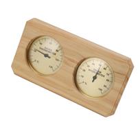 Medinis pirties termometras ir higrometras 2 viename Aukštos temperatūros matuoklis Vidaus indikatorius Pušies pirties patalpai