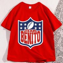 Benito komandos marškinėliai Futbolo stiliaus apvalia iškirpte Unisex Žaidimo dienos marškinėliai Benito Bowl marškinėliai Triušio futbolas BadTshirt S