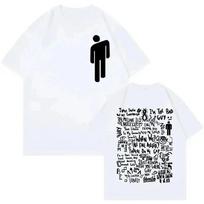 Hip Hop T Shirts with Billie Eilish Icon Lyric Collage Creative Inspired Graphic Featuring Pop Art for Fans Billie Eilish Unisex 4XL