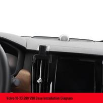 Volvo XC60/S60/XC40/S90/V90/XC90 Navigation Mount Holder Standard 16-23 s90/v90 spalva