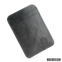 Slim Wallet for Men and Women Minimalist Front Pocket Wallet Thin Travel Front Pocket Genuine Leather Credit Card Holder
