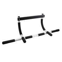 Heavy Duty Doorway Pull Up Bar Adjustable Width Chin Up Bar No Drill Dips sidabro baltos spalvos