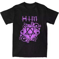 Him Band Ville Valo Heartagram Love Metal TShirt Summer Streetwear TShirts Trending Tshirt for Unisex Women ShortSleeved Tees L