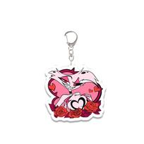 Anime Peripheral Acrylic Keychain Angel Dust Husk Vox Vaggie Valentino Alastor Cute Backpack Pendant Accessories Festival Gift