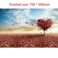 Puzzle Jigsaw 1000 Pieces Oil Painting Puzzles Exercise Hand And Brain Toy 1set pilka spalva