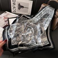 Nauja Madinga Bandana Imituoto Šilko 7070cm Temperamentingas Kvadratinis Šalikas Moterims PavasarisVasara Minkštas Atlasinis Šalikas