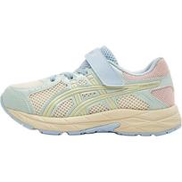Asics Running Kids Contana Comfortable Versatile Shock Absorbing Durable Low Top Running Shoes Kids sneaker Beige 1014A377-103 27