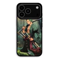 Case For iPhone 17 Pro Max One piece Zoro swords manga anime Maniacase juoda