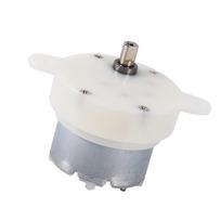 Didelio sukimo momento 12V nuolatinės srovės variklis Lėto greičio elektrinis variklis Su pavarų dėže 3 RPM 4 mm veleno skersmens Mikro variklis