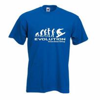 Evolution of Snowboarding t shirt - Funny t shirt Darwin retro extreme comic rad 2XL