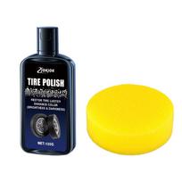 JOKJOK All-in-One Tire Polish Paste - Heavy-Duty Tire Wax & Plastic Restorer, UV-Resistant, Scratch & Swirl Remover, Glossy Fini