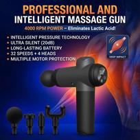 Powerful Electric Muscle Massage Gun for Pain Relief. 99 Speeds LCD Touch Control. Quiet Handheld Deep Tissue Massager 8 Heads Set.