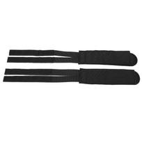 1 Pair Bike Pedal Straps Tape Tear Resistance Durable Rugged Adjustable Bicycle Feet BeltBlack juoda