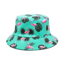 Panamos Kibiro Kepuraitės Gyvūno Flamingo Rašto Žvejo Kepurė Vasarinės Kepurės Nuo Saulės Moterims Vyrams Apverčiama Žvejybos Kepurė M 56-58cm