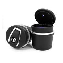 Car Ashtray Garbage Can LED Light Creative Ashtray Accessories for Lexus RX300 RX450 EX300h IS200 IS250 IS300 GS300 NX GS LX GX