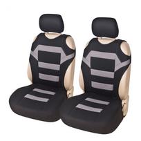 2 Set Universal Car Seat Covers Mesh Sponge Interior Accessories T Shirt Design Front Car Seat Cover For Car Hyundai Solaris pilka spalva