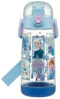 Skater Water Disney Frozen for PDDR5 Bottle, 480ml, 23, One-Push, Plastic, Girls,