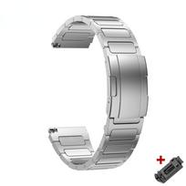 22 mm titano dirželis, skirtas Huawei Watch 4 4 Pro GT4 GT5 Pro 46mm, prabangus titano dirželis, skirtas Oneplus Watch 3 2 2R Amazfit Balance GTR4 22mm sidabras