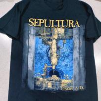 Naujas Sepultura Grupės Turo Marškinėlis Naujas Retas Vyriškas Marškinėlis (Juoda) Unisex marškinėliai M