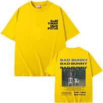 Garsus reperis Bad Bunny marškinėliai DeBi TiRAR Daugiau nuotraukų DTMF grafiniai marškinėliai vyriški medvilniniai vasariniai vyriški mados Hip Hop Retro marškinėliai S
