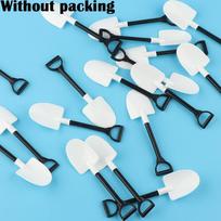 100 Pcs/lot Cute Party Cutlery Plastic Ice Cream Spoon Shovel Shape Cake Scoop Dessert Stick Without packing