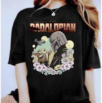 Dadalorian gėlių T-shirt Tėvo dienai Unisex Suaugusiems Vaikams Marškinėliai S