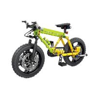 2 Style Bicycle Construction Blocks Mountain Bike Model Decoration Simulation Car Model Children Instructive Assembled Playthings žalia