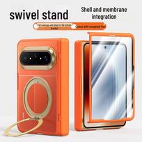 Zhilangni Huawei Pura X Max Folding Phone Case with Rotating Stand & Integrated Screen Protector