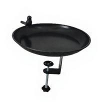 Metal Detachable Bird Bath And Feeder for Garden 2-in-1 Outdoor Waterer & Feeder Rust-Proof No-Drill Rail Mount Bird Watering Basin 1pc