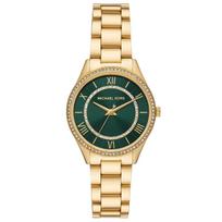 Michael Kors MK4737 Žalias ciferblatas Moteriškas laikrodis 33 mm auksas