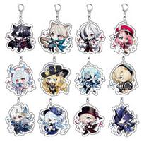 2026 Hot Genshin Impact Sigewinne Arlecchino Charlotte Keychain Anime Game Backpack Pendant Acrylic Accessories 55mm