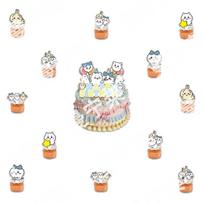 Chiikawa Usagi Birthday Party Decorations Banner Balloons Cake Toppers Backdrop Set Cute Party Supplies for Kids