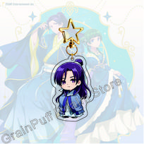 Vaistininko dienoraščiai Chibi mielas akrilinis stovas ir raktų pakabukas rinkinys Žvaigždėta naktis Maomao Jinshi figūrėlė Raktų pakabukas derinys Dovanų rinkinys 10 cm white