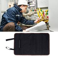 Oxford Cloth Reel Type Tool Bag 22 Pockets Tool Pouch Organizer Wrench Roll Up Bag  Electrician juoda