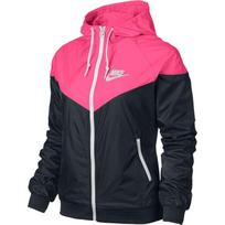 Nike WINDRUNNER Striukės Moteriškos Juoda/Rožinė Su gobtuvu Vidutinio Stiliaus Kitos 545909-019 S