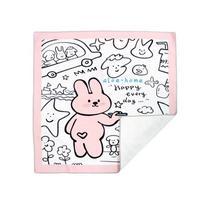 Pink rabbit Camera Wrap Cloth Digital Computer Reusable Camera Protective Cover 50x50cm Wrap Around Pouch DSLR Storage Bag