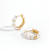 Mini Lovely Enamel Rainbow Round Circle Hoop Earrings for Women Fashion Colorful Huggie Hoops Piercing Pendientes Zircon Gifts balta