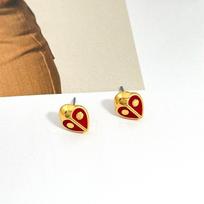 Spring 2024 Sweet Ladybug Stud Earrings Versatile Earrings raudona