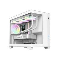 GameMax NEX C33 WH Balta | M-ATX/BTF | 4×120mm ARGB | Kompiuterio korpusas