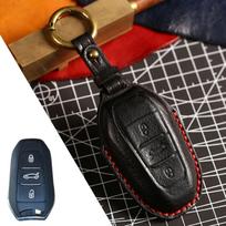 HOMALL odinis raktų dėklas Raktų pakabukas skirtas Peugeot Citroen juoda