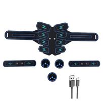 Kūną formuojantis diržas Raumenų treniruoklis USB įkraunamas Namų sporto salė Svorio metimo Pratimų mašina vyrams ir moterims mėlyna