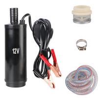 Ištraukimo skysčio siurbimas 12 V aliuminio lydinio korpusas 50 l/min elektrinis alyvos siurblio kuro perkėlimas dyzelino alyvos vandens pumpavimui panardinamas mini Electric oil pump