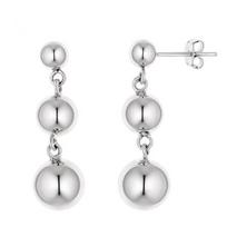 Boucles d'oreilles - Marla - Argent Massif Rhodié 925 - 2,5 cm - Système Poussettes - Certificat d'Authenticité sidabras