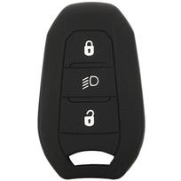 jingyuqin Apvalkalas Laikiklis Automobilio Raktų Pakabuko Dėklas Peugeot 208 DS3 5008 DS5 DS6 Citroen C4 C5 X7 Silikoninė Guma Išmanusis juoda
