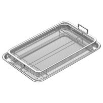 Stackable Racks Stainless Steel Air Fryer Basket Tray Dehydrator Rack Multi-Purpose Air Fryer Accessories for Oven Bacon 1PCS