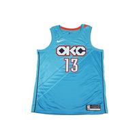 Nike NBA City Edition Swingman marškinėliai Paul George - Oklahoma City Thunder vyriški marškinėliai dangaus mėlyni AJ4632-444 M
