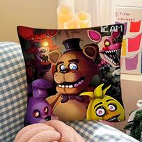 F-Five N-Nights At F-Freddys Žaidimo Pagalvės Užvalkalas Kvadratinė Pagalvė Miegamojo Sofos Laisvalaikio Komforto Pagalvėlė Automobilio Svetainės Namų Dekoravimas 16x16Inch