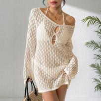 Fashionable Women's Bikini Cover,up Dress M smėlis
