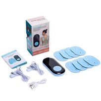 6 Modes Tens Electric Muscle Stimulator Dual Channels EMS NMES Adjustable Full Body Massage For Back Waist Knee mėlyna